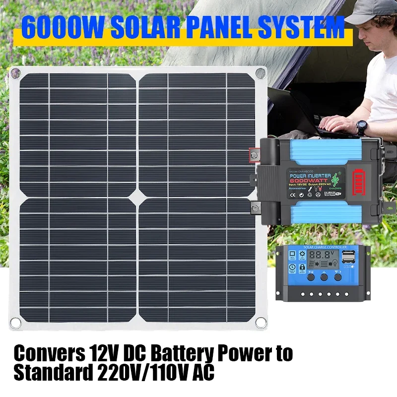 Solar Panel 200W - Kit solar de 6000W equipado com