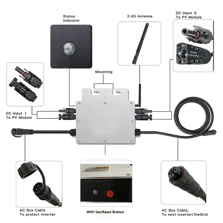 Inversor Micro Solar Deye SUN5 - Power Inverter avaliação e preço